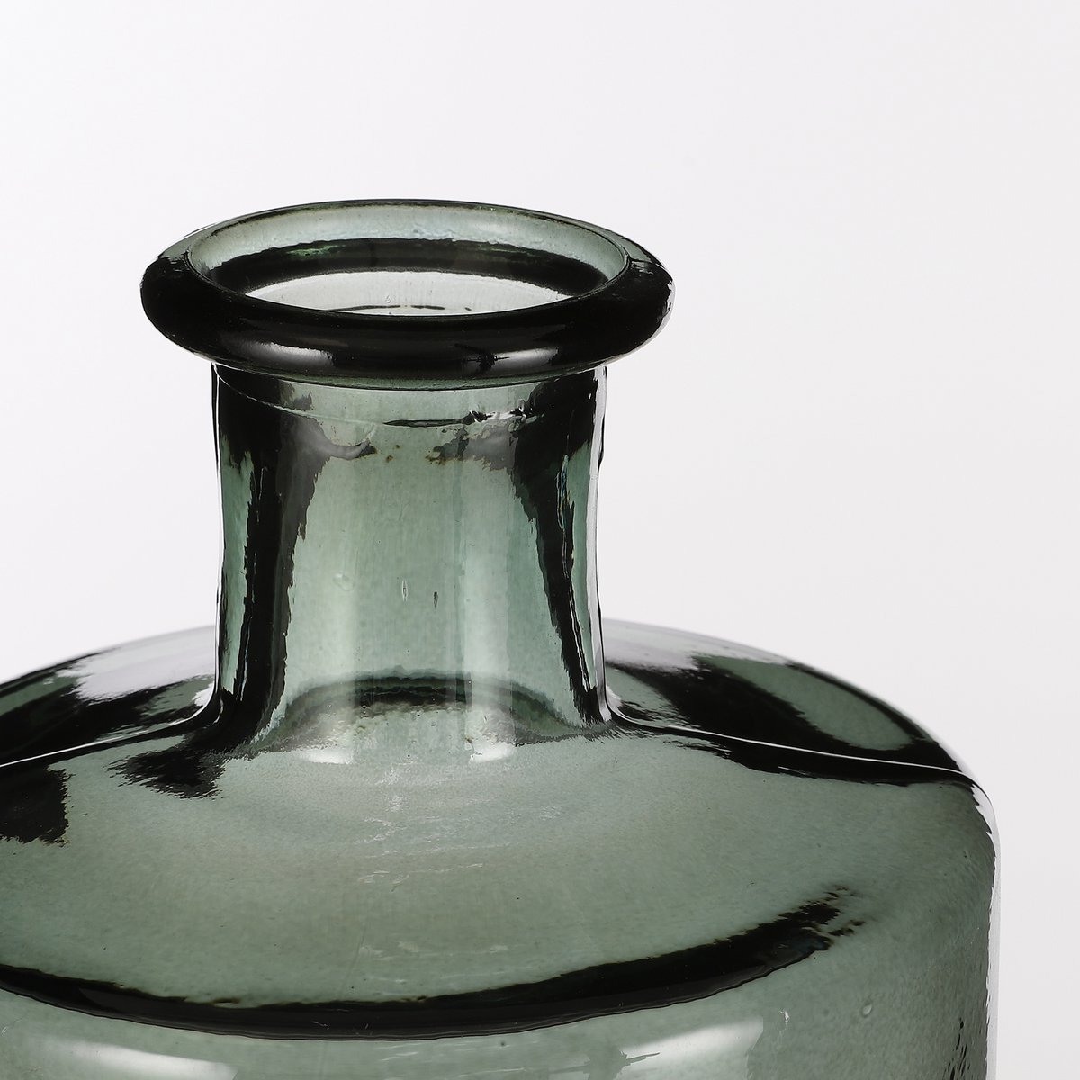 Guan Bottle Vase - H40 x Ø15 cm - Recycled Glass - Green