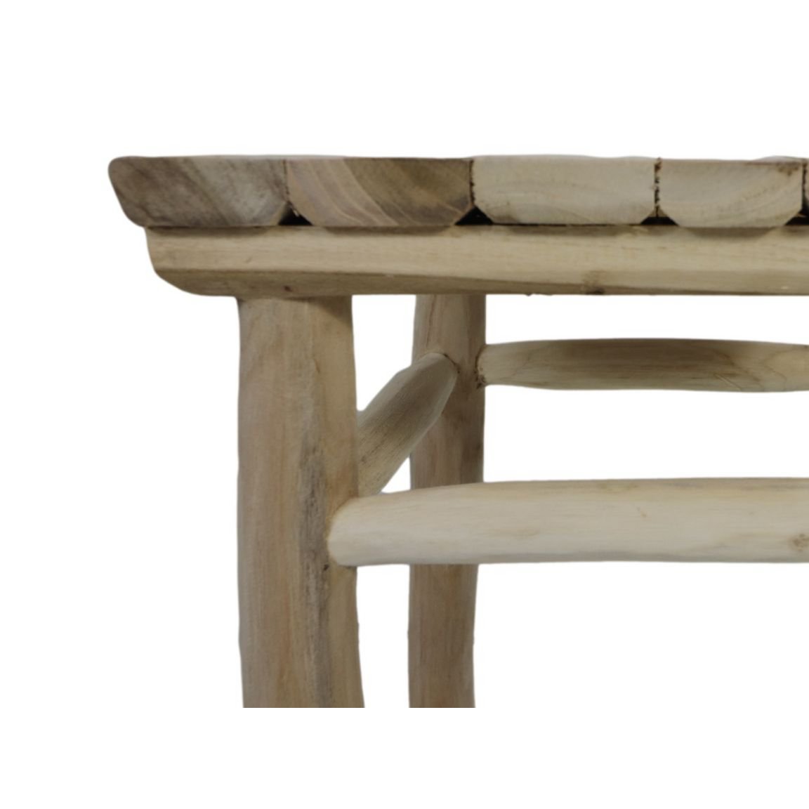 Stool Pank - 30x30x45 - Natural - Teak