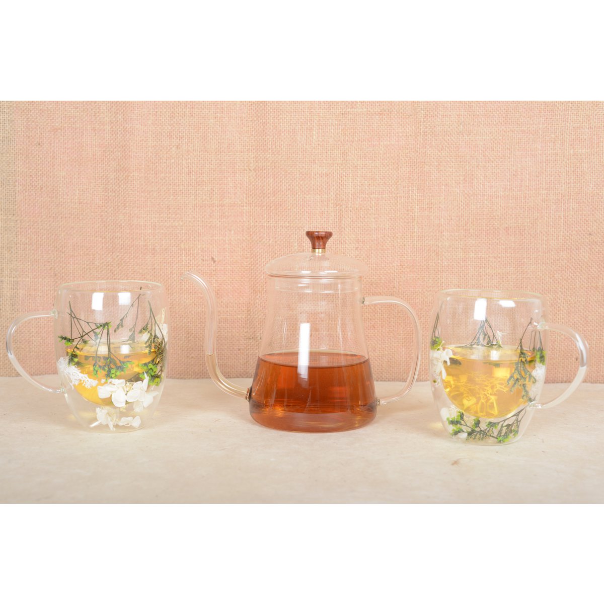 GLASS TEAPOT 650ML