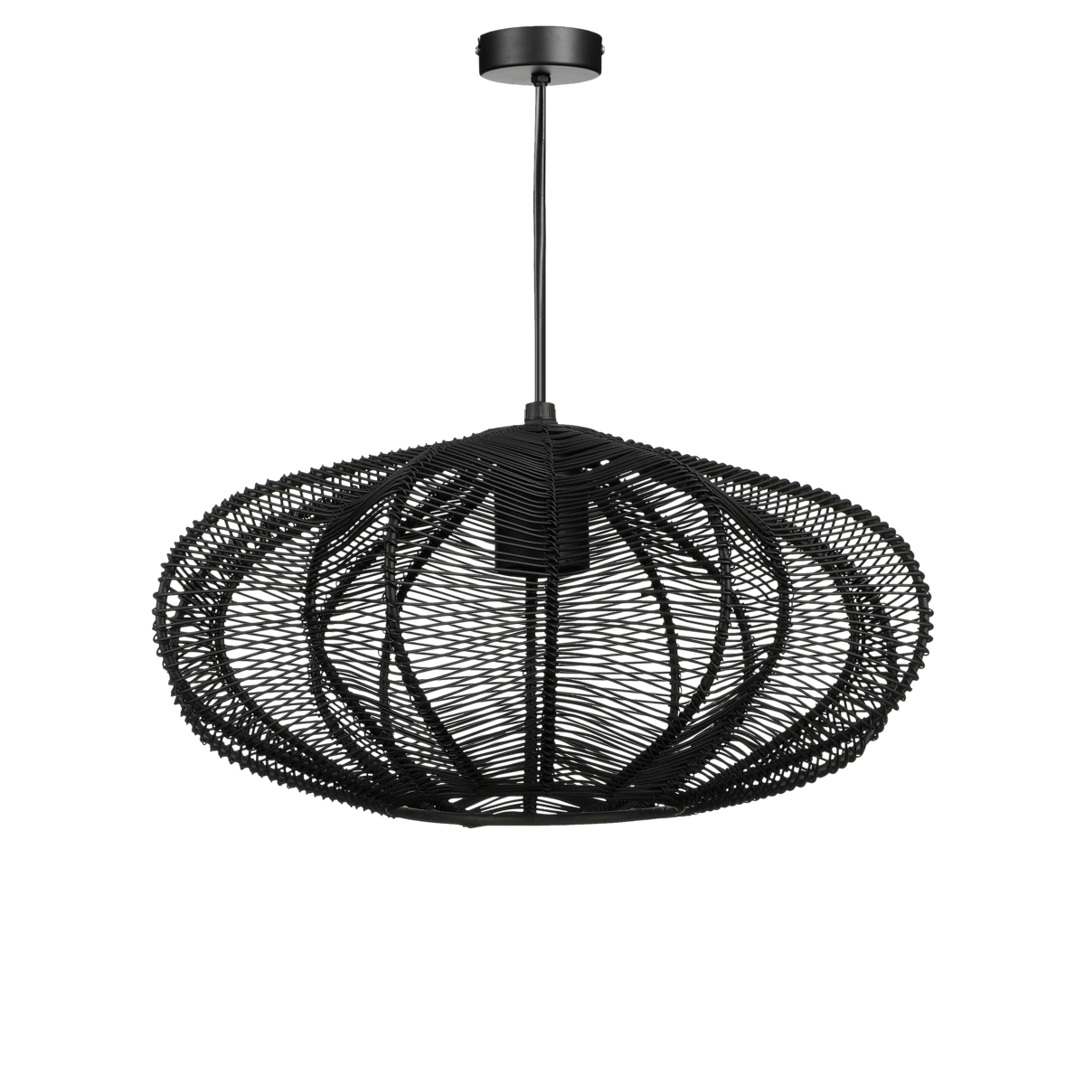 Kanti Hanging Lamp - H17 x Ø31 cm - Metal - Black