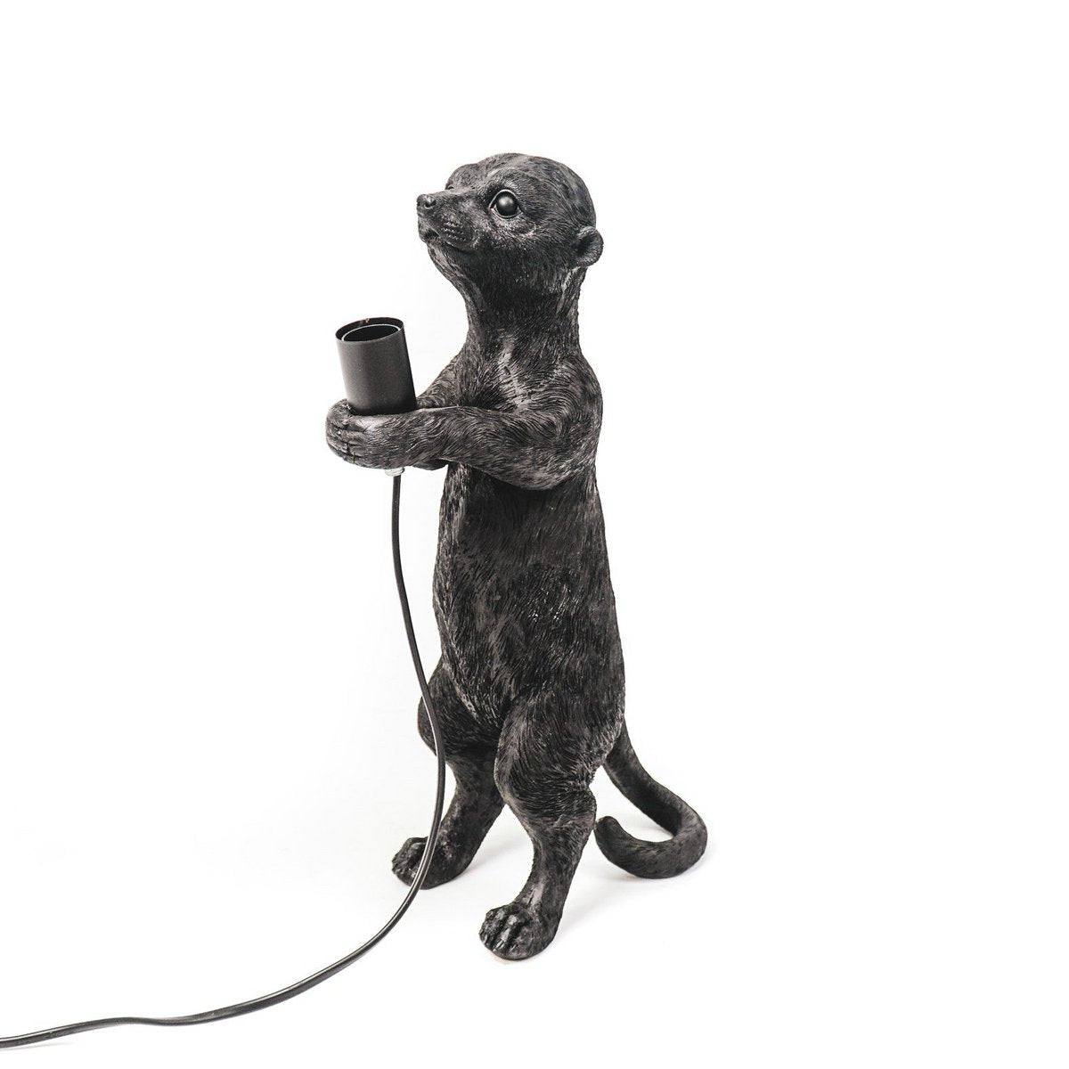 HV Meerkat Lamp - Black - 15x10x38cm