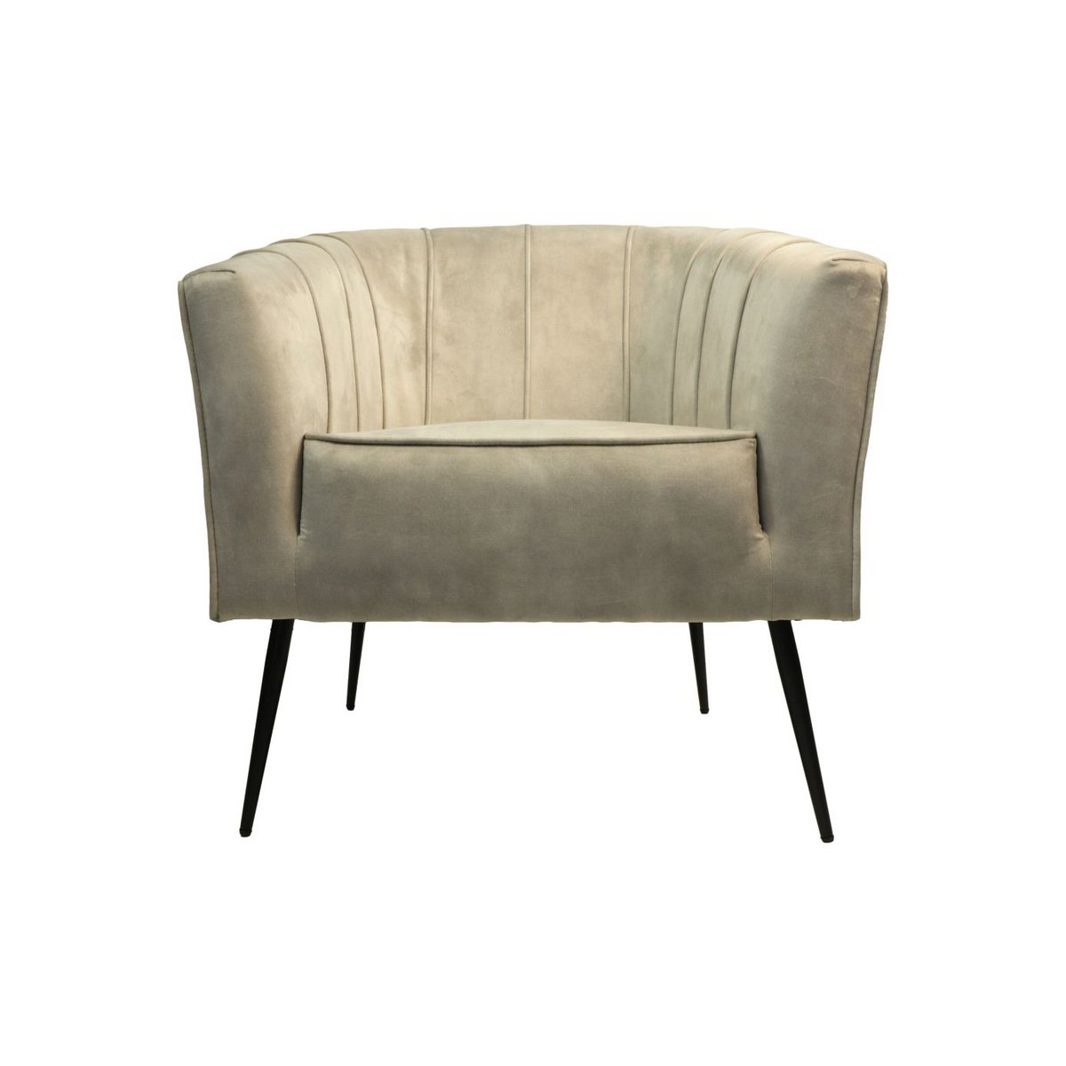 Fauteuil Chester - 72x71x80 - Wit/Zwart - Adore 01