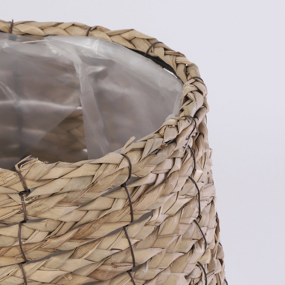 Avalon Plant Basket - Set of 3 - H31 x Ø30 cm - Seagrass - Light brown