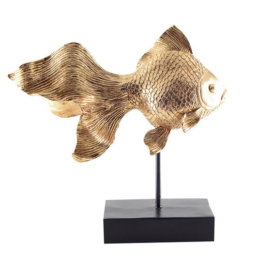 GOLDEN FISH ON DISPLAY 30.5X11.5X30.5CM