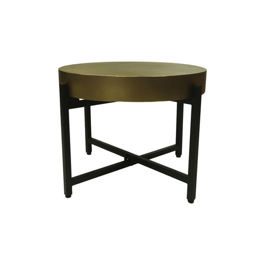 Coffee table - ø50x40 - Gold/Black - metal