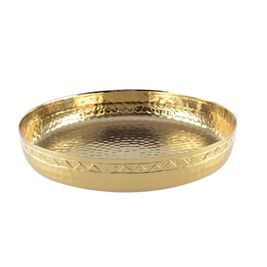 GOUD ROND DIENBLAD 30.5CM