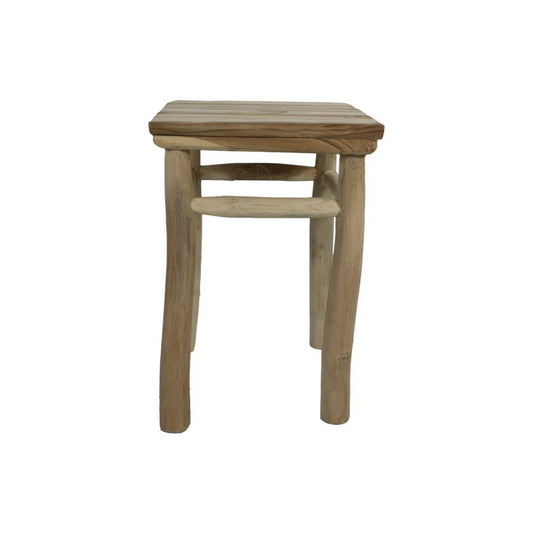 Stool Pank - 30x30x45 - Natural - Teak