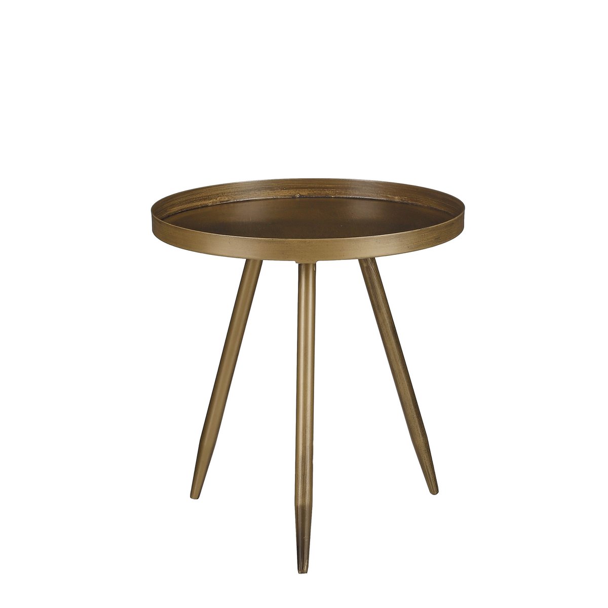 Flores Side table - H36 x Ø34 cm - Metal - Bronze