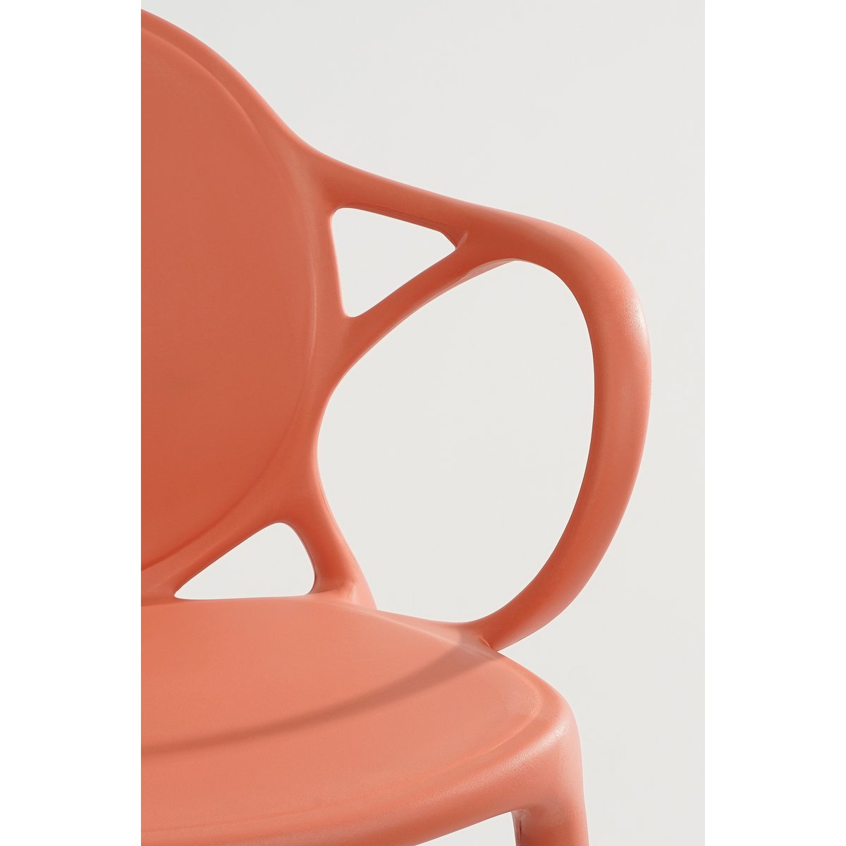 Nebraska Garden chair - L56 x W57 x H80 cm - Polypropylene - Salmon