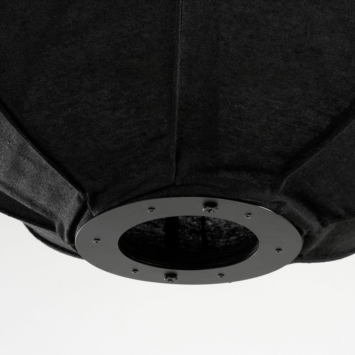 Pego Hanging Lamp - H55 x Ø50 cm - Linen - Black