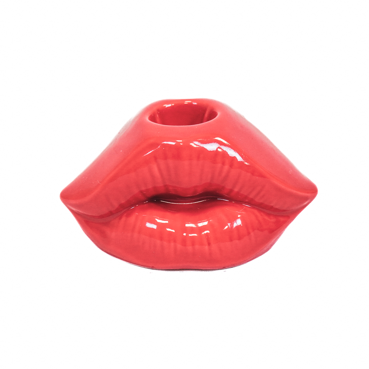 Housevitamin Lips Don't Lie Candlestick - Red - 10.5x6.5x5.5cm