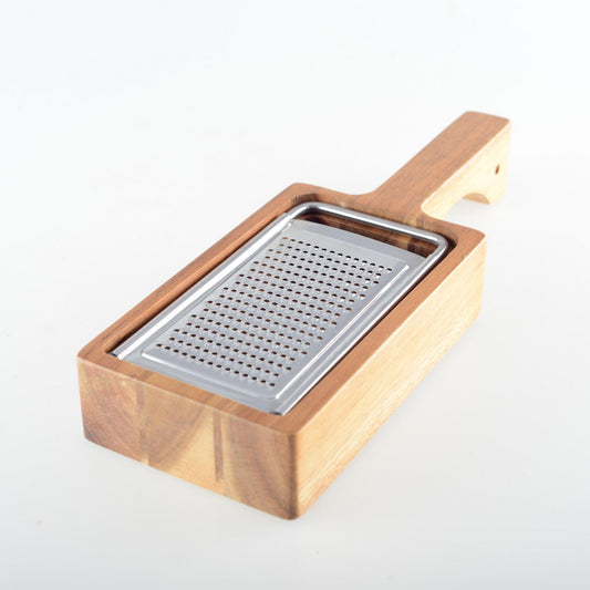 CHEESE grater WITH ACACIA HANDLE