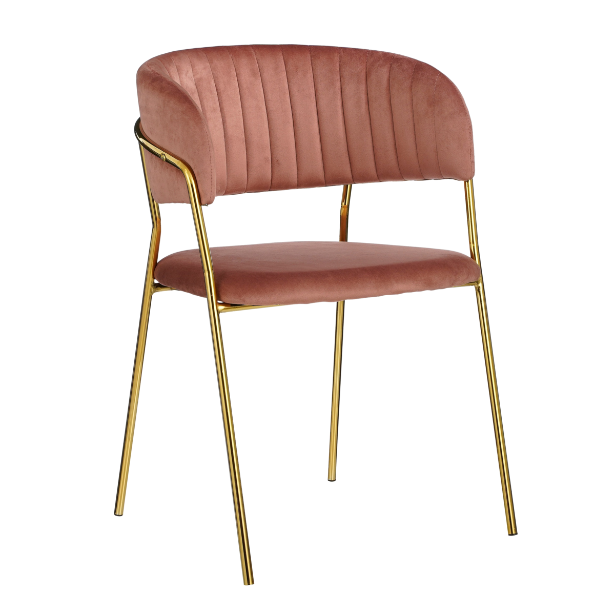 Moony Dining Room Chair - Velvet - Pink