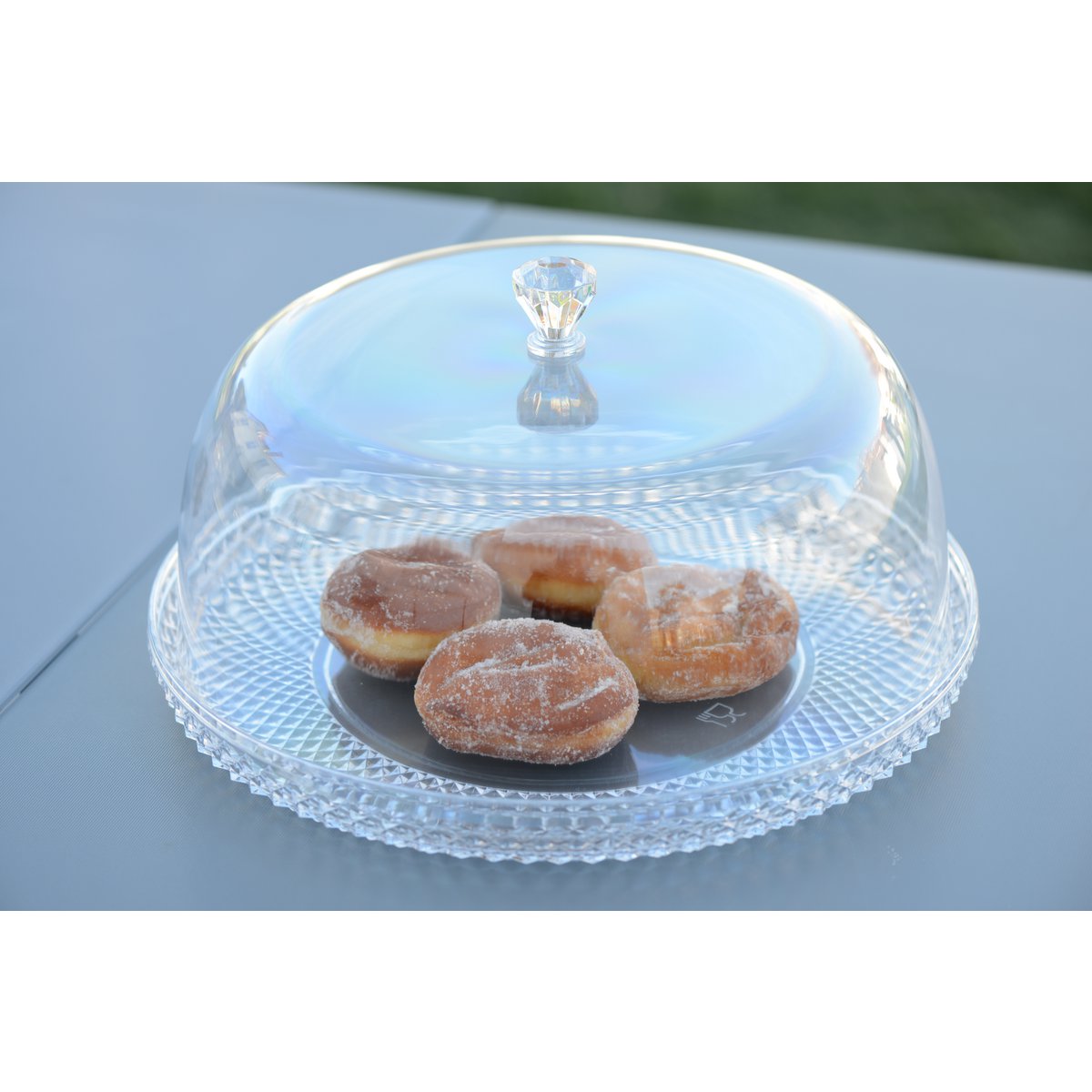 BELL ON DIAMOND ACRYLIC TRAY