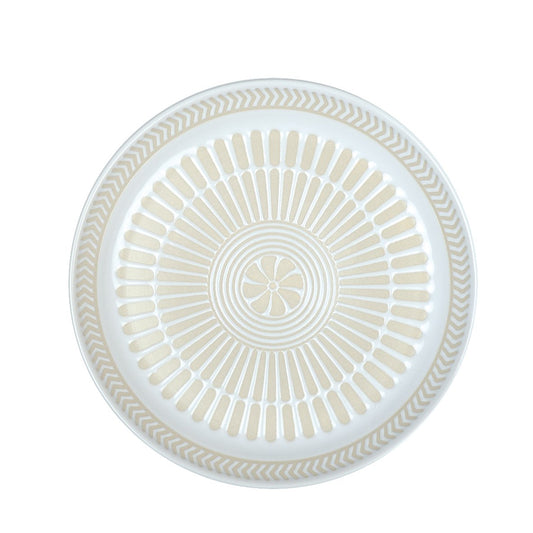 WHITE BREAD PLATE 12CM