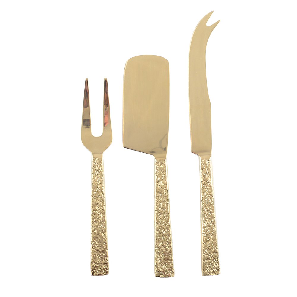 GOLDEN CHEESE KNIVES - SET OF 3