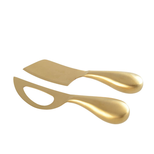 GOLDEN CHEESE KNIVES - SET OF 2