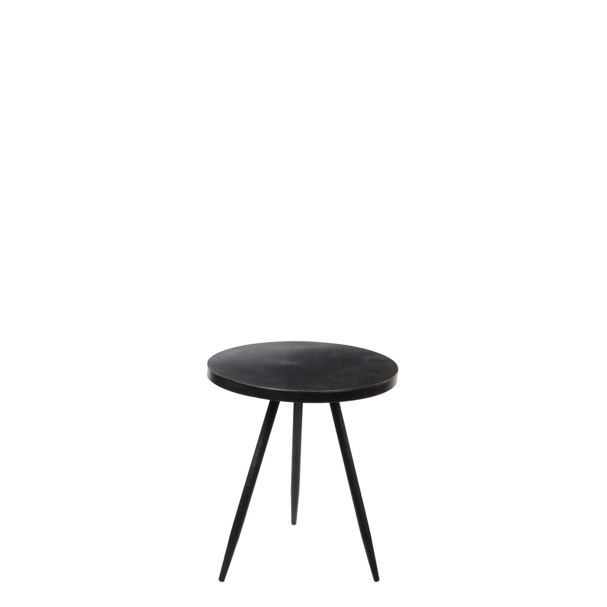 Kent Side table - H40 x Ø35 cm - Metal - Black