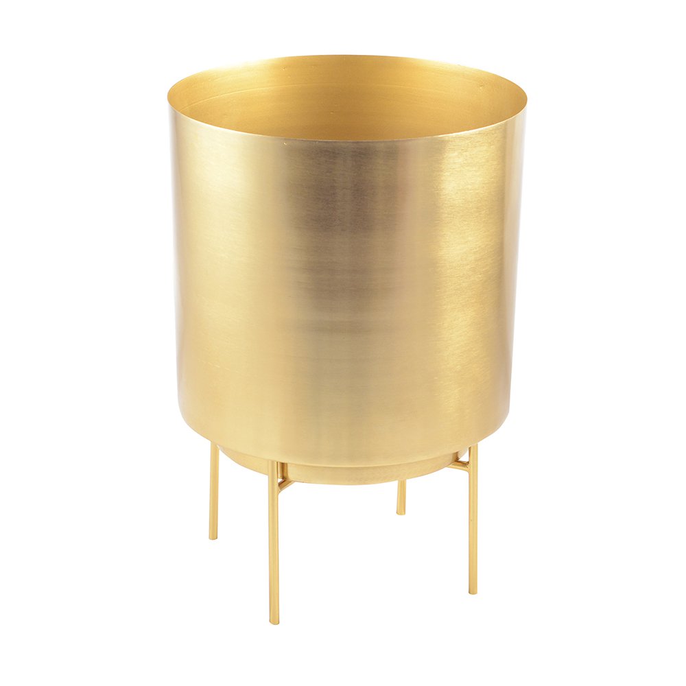 CACHE POT GOLD LARGE MODEL 25X25X35CM