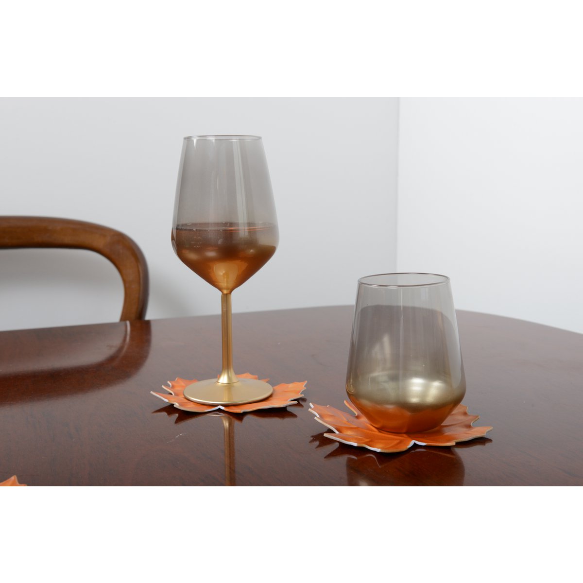 DEGRADE GLOW SMOKE WINE GLASSES - SET OF 6