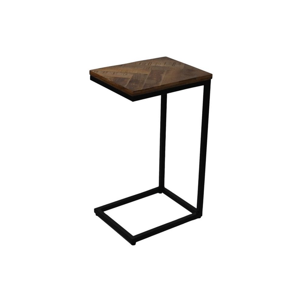 Side table Mosaic - 30x38x65 - Natural/Black - Mango wood/metal