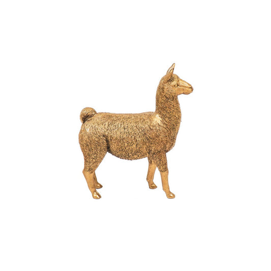 Huisvitamine Lama - Goud - 19x7,5x22,5cm