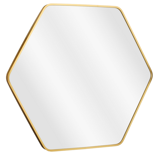 Rossi Wall mirror - L80 x W71 cm - Metal - Gold