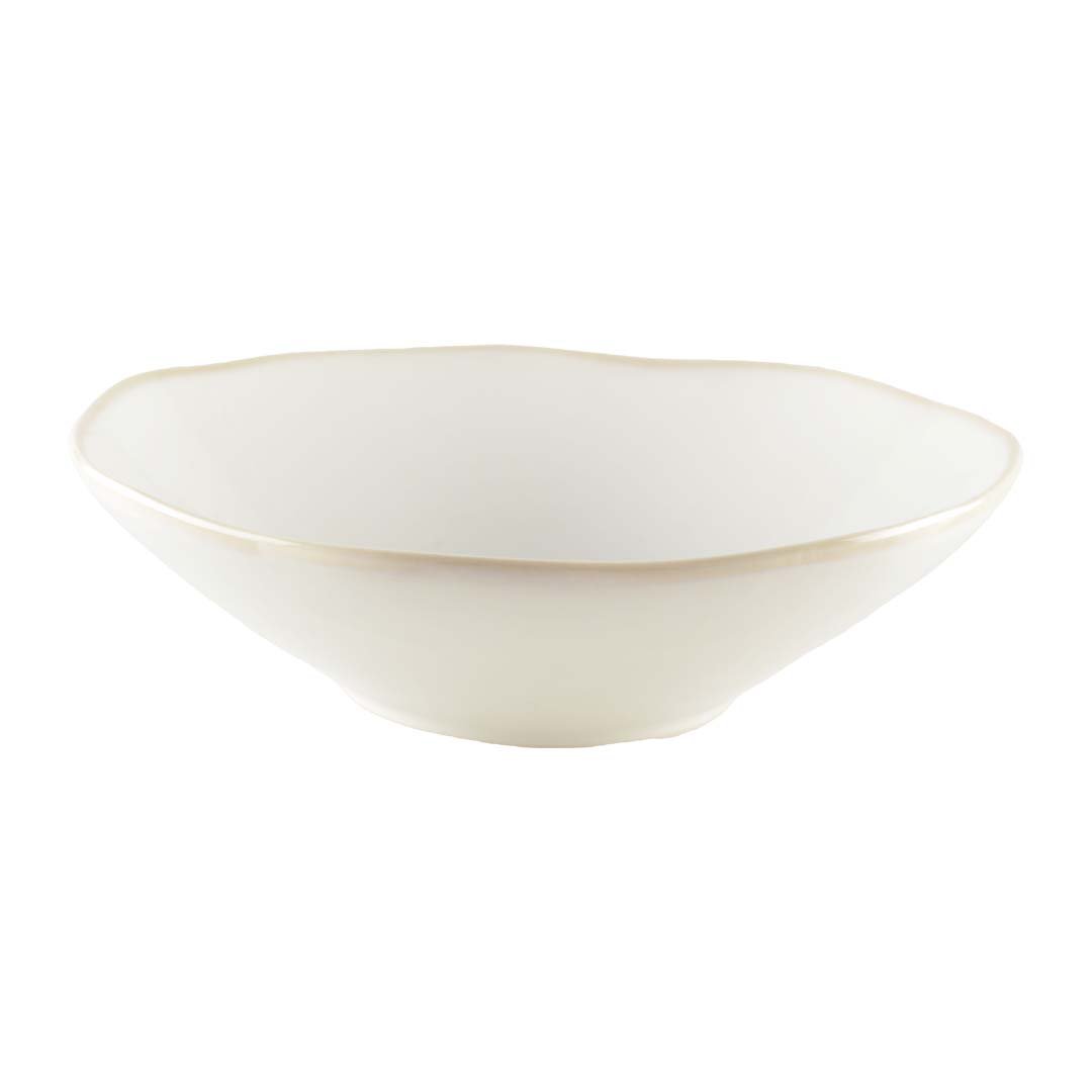 ROSA WHITE DEEP PLATE 21X21X6.3CM