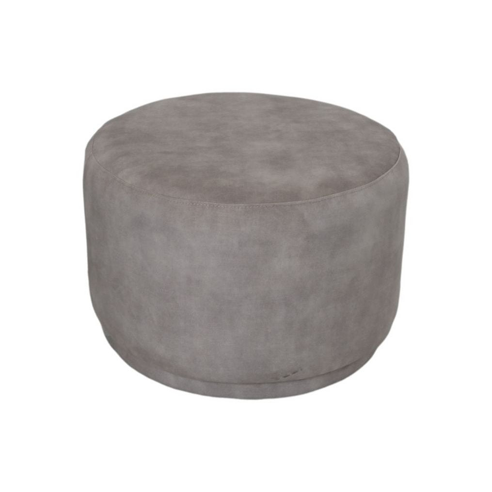 Pouf Otto - 55x55x40 - White - Adore 01 - Velvet