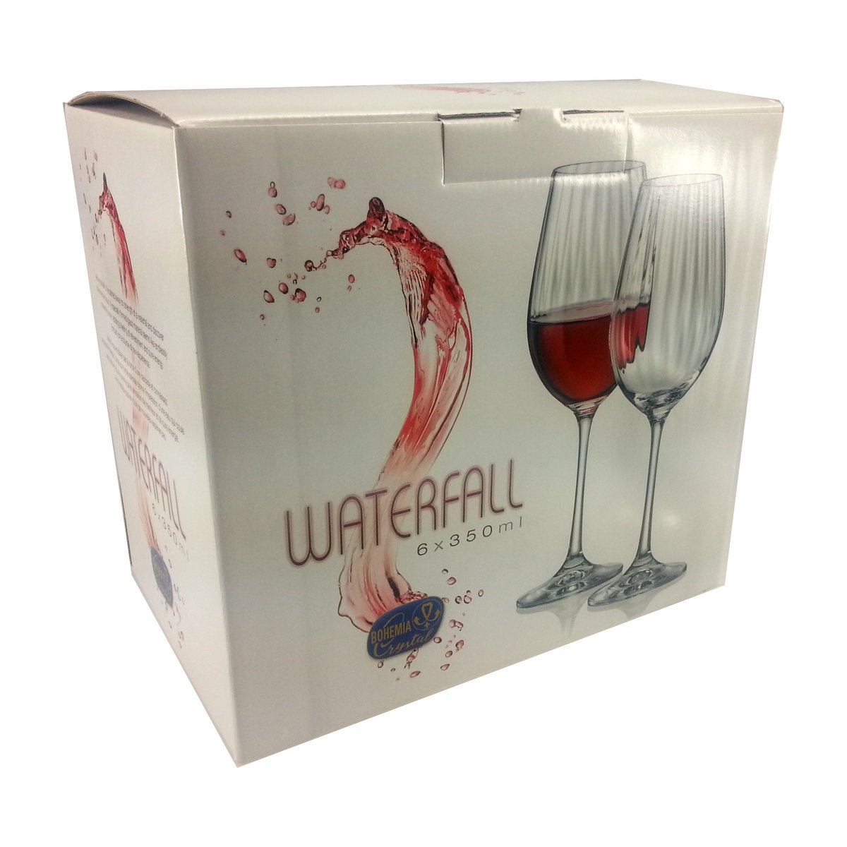 WINE GLASS 350 ML WATERFALL - SET OF 6