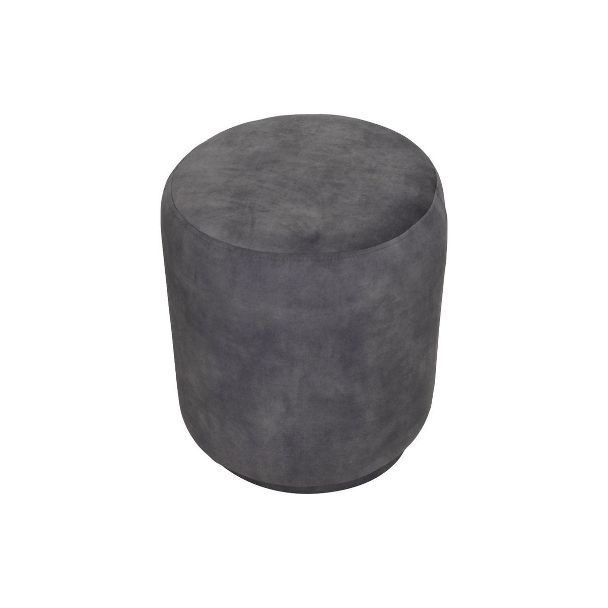 Pouf Otto - 37x37x44 - Dolphin gray - adore 180 - Velvet