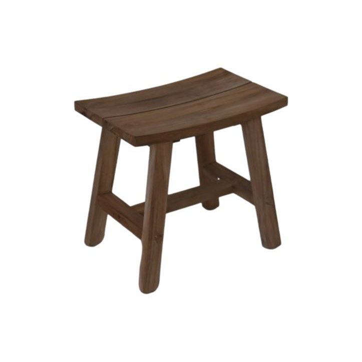 Stool Natural - 30x47x45 - Natural - Teak