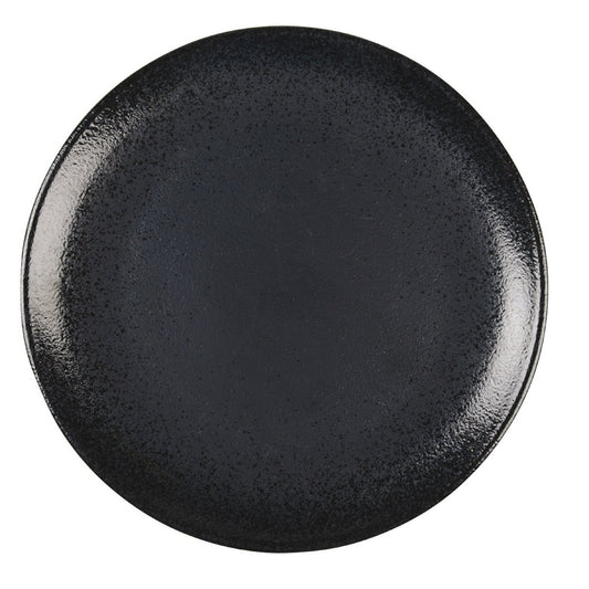 BLACK FLAT PLATE WITH GLOSS 27CM