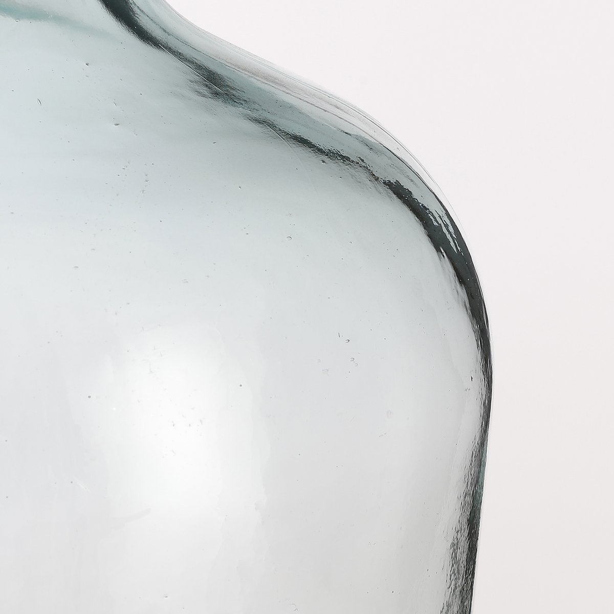 Diego Bottle Vase - H30 x Ø18 cm - Recycled Glass - Transparent