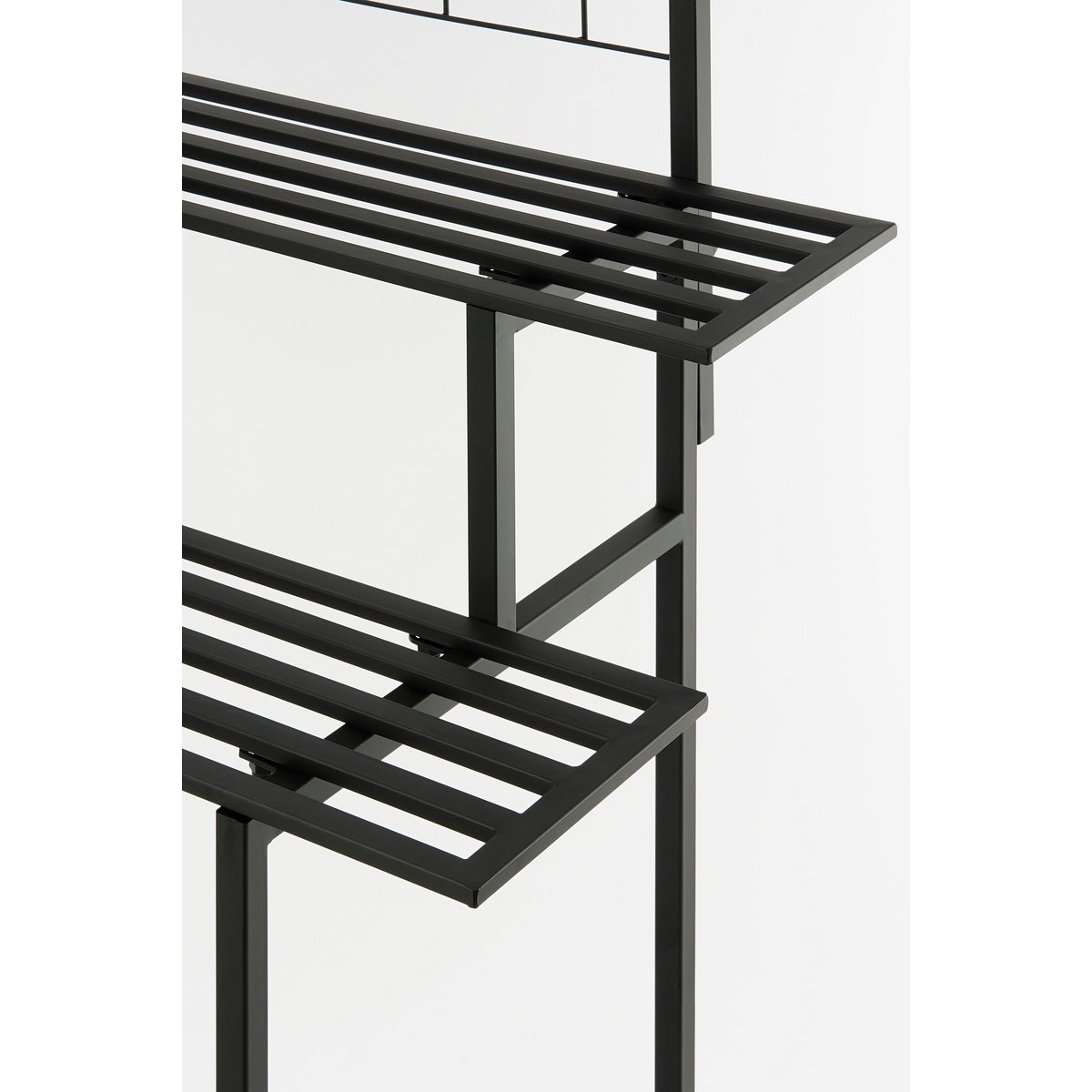 Greenrax Plant Stand - L90 x W44 x H190 cm - Metal - Black