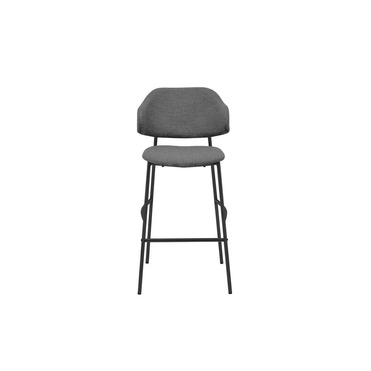 Bar chair Tracy Set of 2 - 55x65x107 - Gray/Black - Alpine/metal