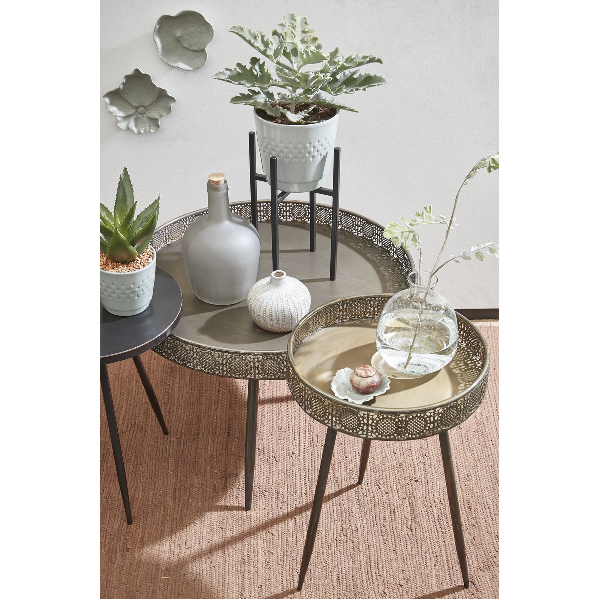 Lagoon Coffee Table - H46 x Ø70 cm - Metal - Bronze