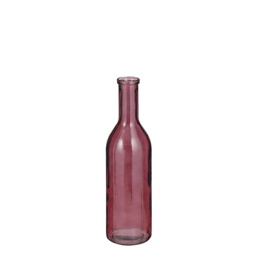 Rioja Bottle Vase - H50 x Ø15 cm - Recycled Glass - Bordeaux