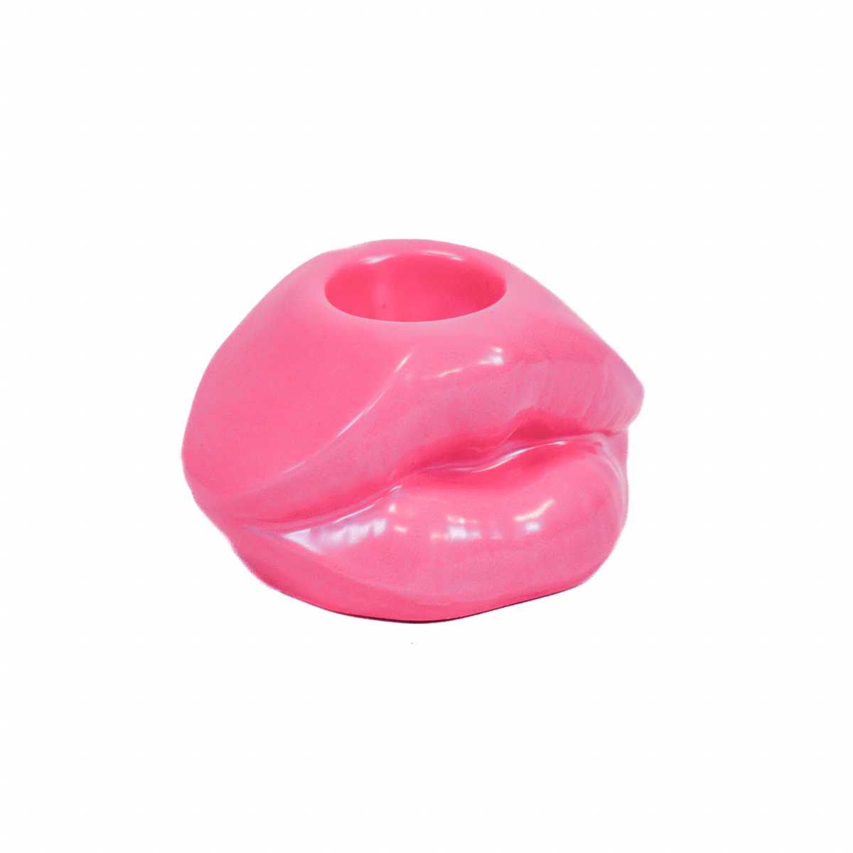 Housevitamin Lips Don't Lie Candlestick - Neon Pink - 7x5.5x4cm