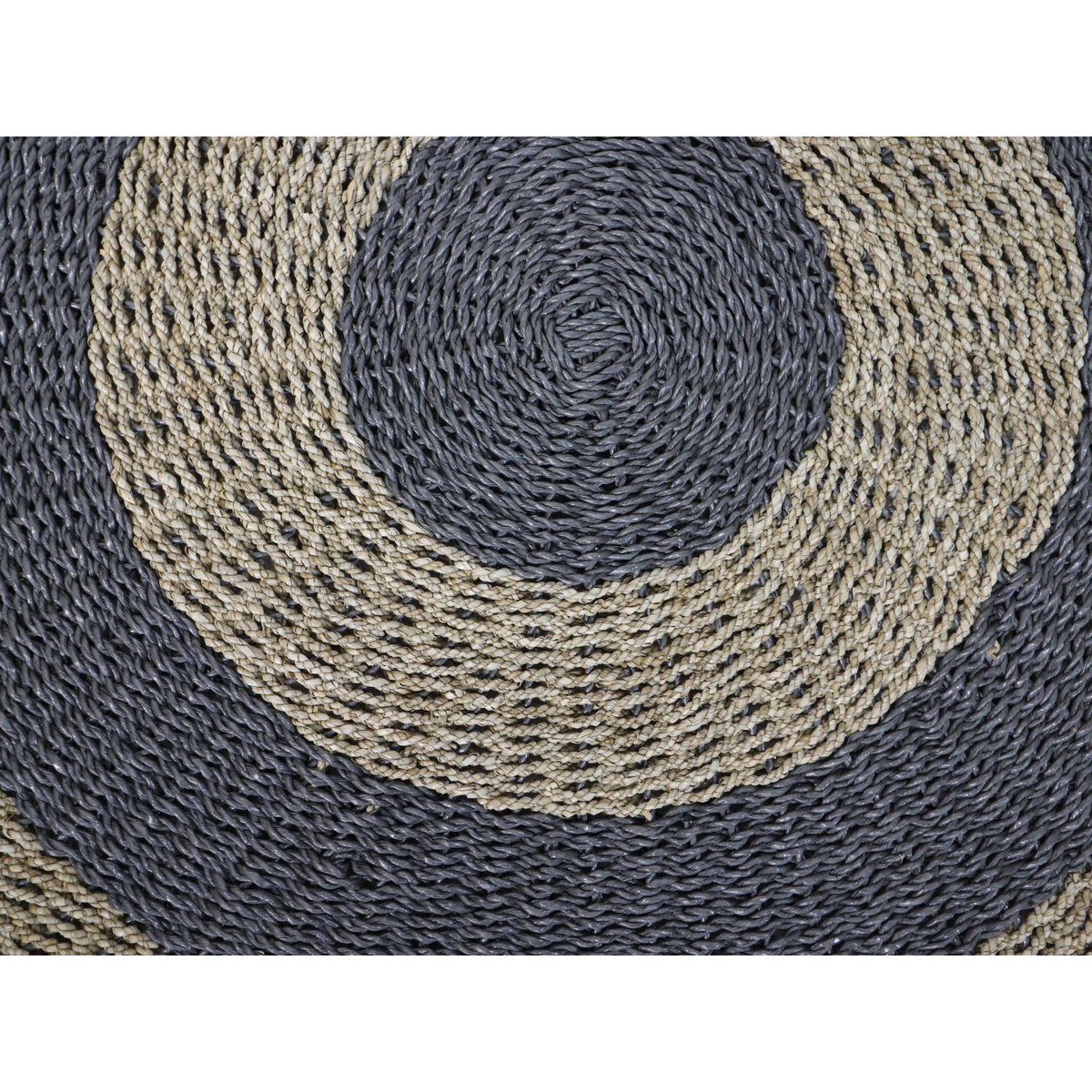 Rug - ø120 - Raffia/seagrass - Natural/Grey