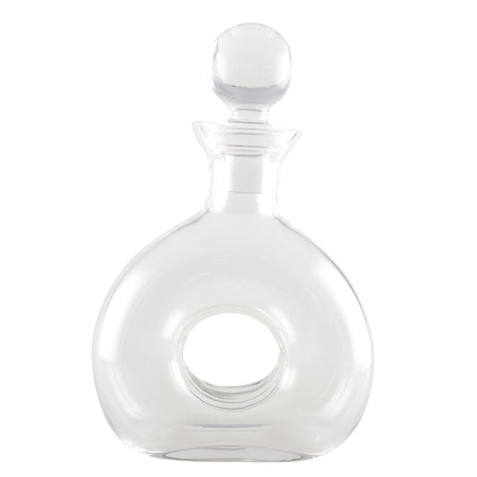 GLASS WHISKEY CARAFE WITH HOLE 19X27.5CM