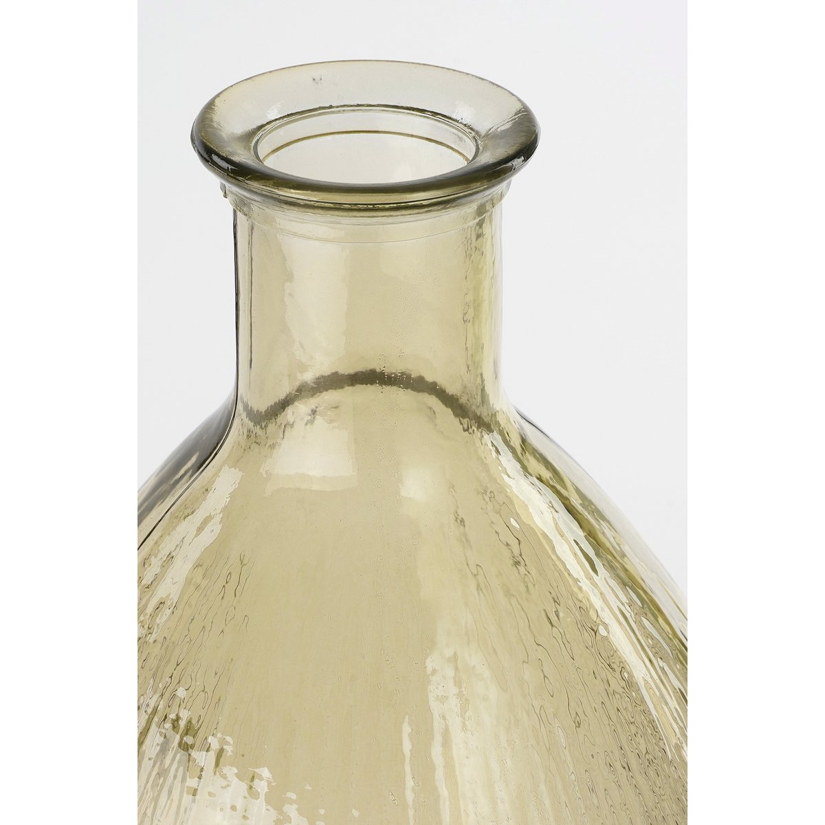 Firenza Bottle Vase - H59 x Ø29 cm - Recycled Glass - Light Brown