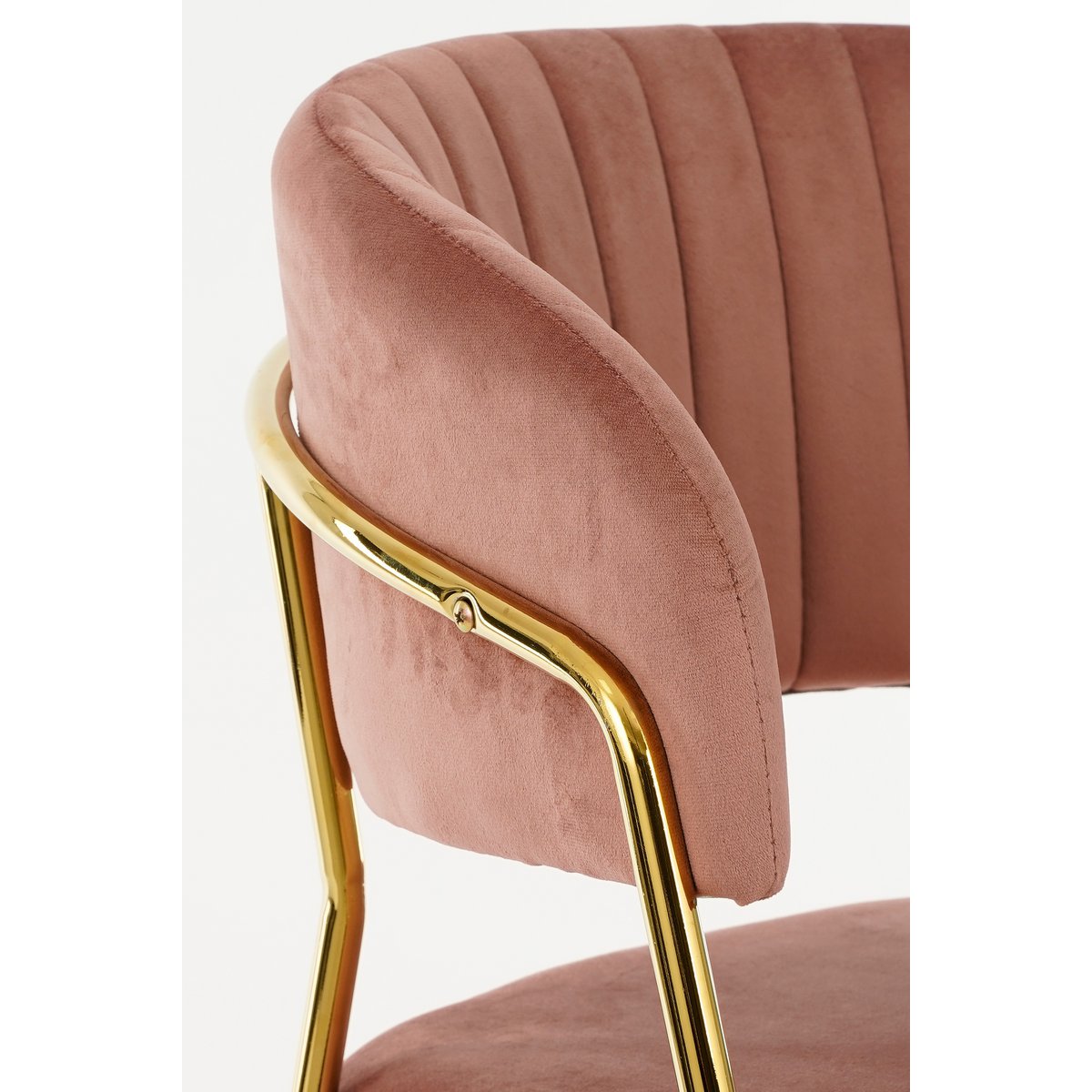 Moony Dining Room Chair - Velvet - Pink