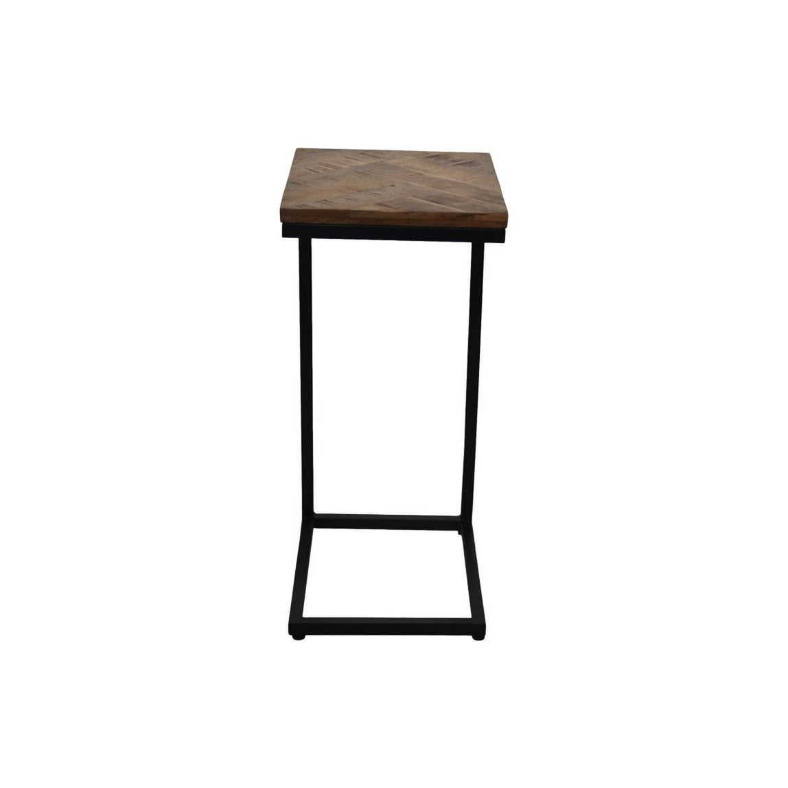 Side table Mosaic - 30x38x65 - Natural/Black - Mango wood/metal