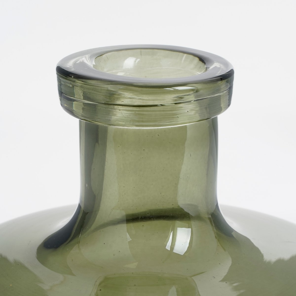 Regal Bottle Vase - H22 x Ø20 cm - Glass - Green