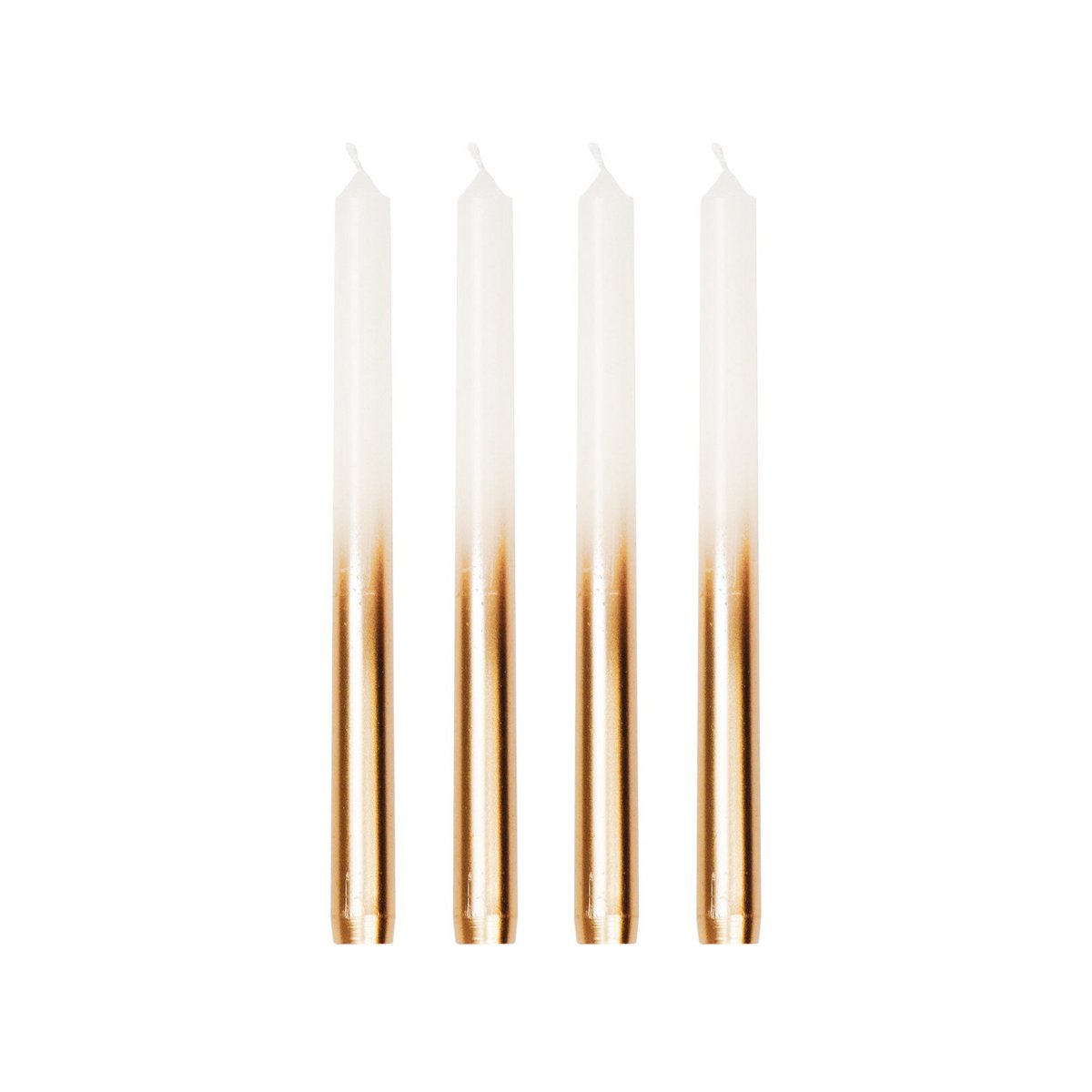 HV Dipdye 4 Tapers - White/Gold - 25.8x9.5x2.5cm