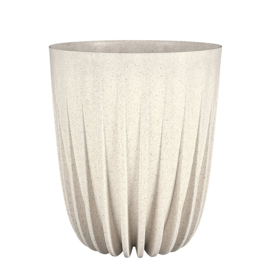 Lungo Flower Pot - H36 x Ø30 cm - Polypropylene - FSC Mix - Off White