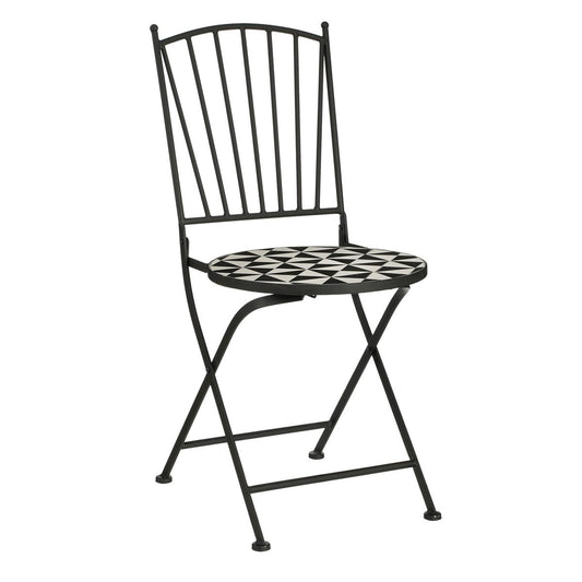 Cambria Bistro chair - L40 x W52 x H89 cm - Metal - Black