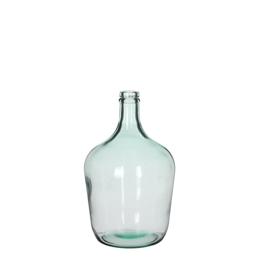 Diego Bottle Vase - H30 x Ø18 cm - Recycled Glass - Transparent