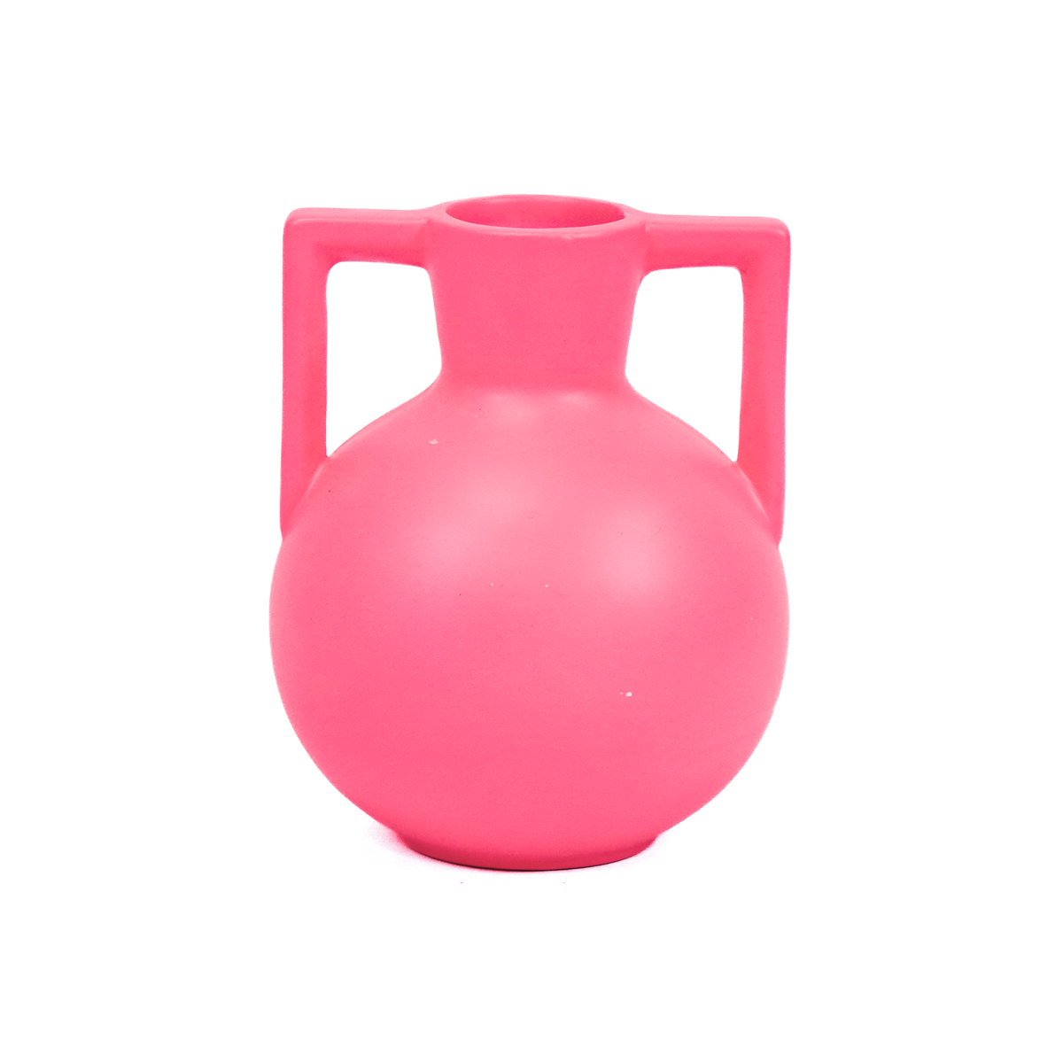 Housevitamin Kettlebell Vaas - Neon Roze - 14,5x14,5x18,5cm